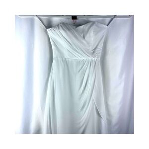 Alvina Valenta sweetheart strapless fit/flare bridal midi dress Sz 6